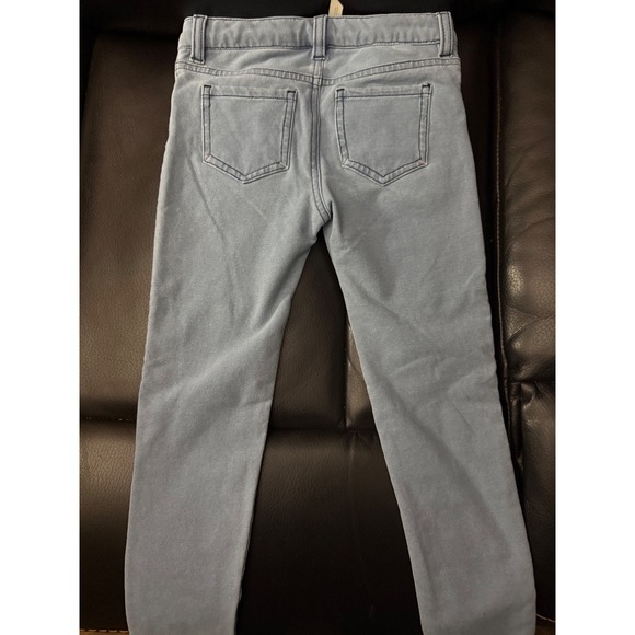 Matilda Jane Girls Size 6 Light Blue Denim Jeans‎ Colorful Trim Flower Buttons - Picture 2 of 8